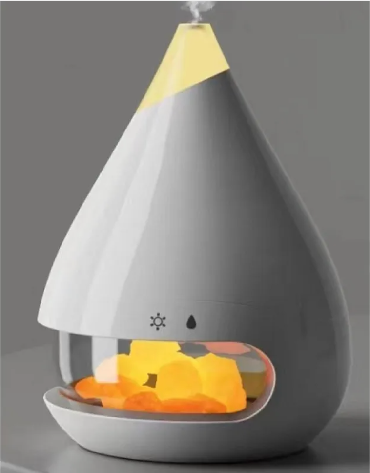 Cozy Flame Mist Humidifier with Aromatherapy