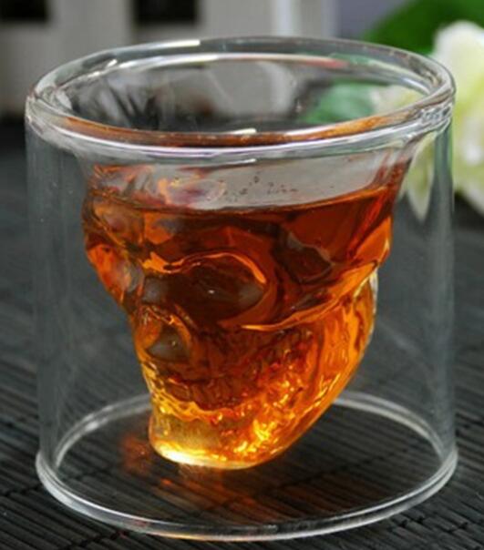 Crystal Skull Wine Glass