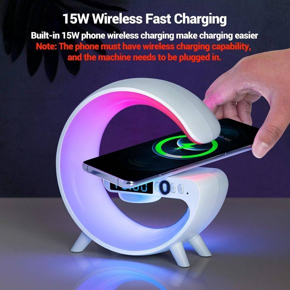 Smart G Lamp Wireless Charger & Bluetooth Speaker