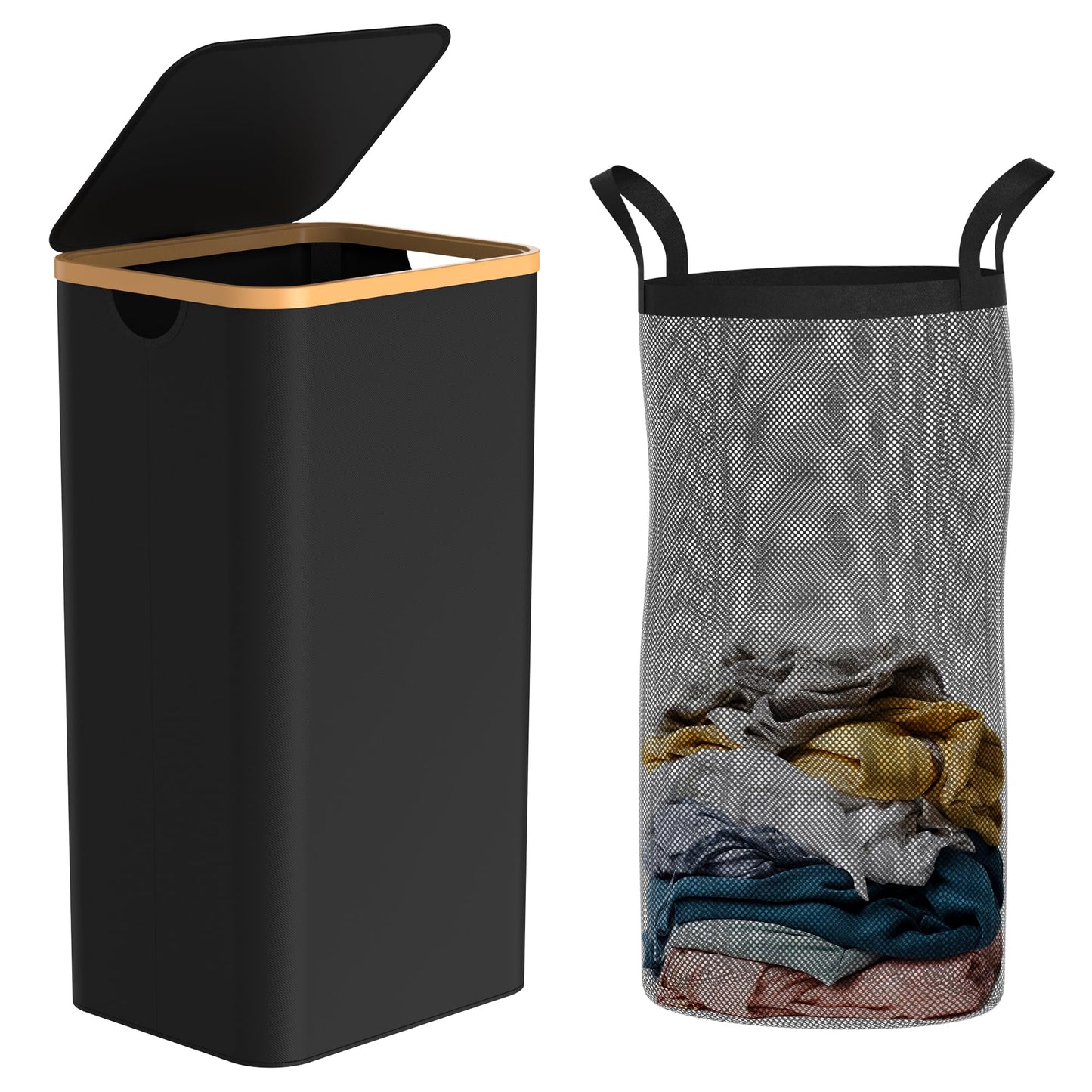 Slim Space Saving Laundry Hamper
